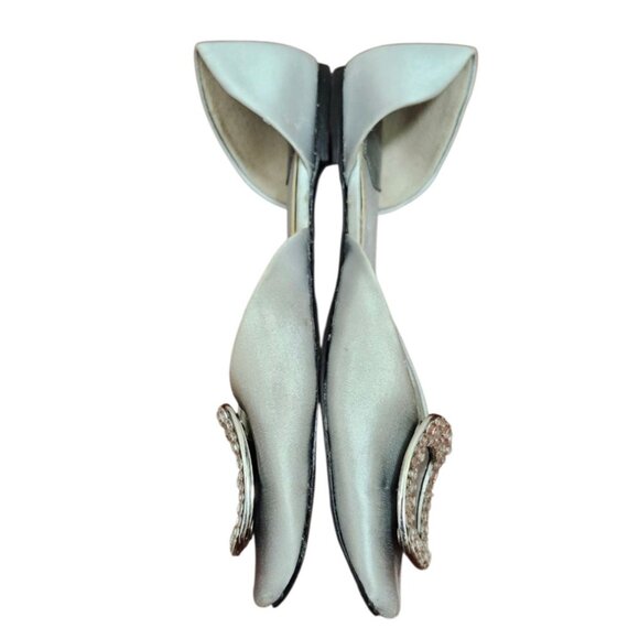 Roger Vivier Paris Ballet Flats Silver  Size EU 37/US 6.5 - Picture 8 of 14